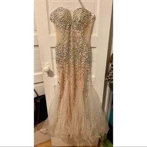 Mermaid Crystal Special Occasion Dress